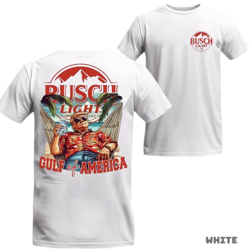 Truump 45th 47 th Gulf Of America Busch Light Shirt, Gulf Of America Est 2025, Gulf Of Usa, Beach Lover Gift, Summer Vacation Outfit