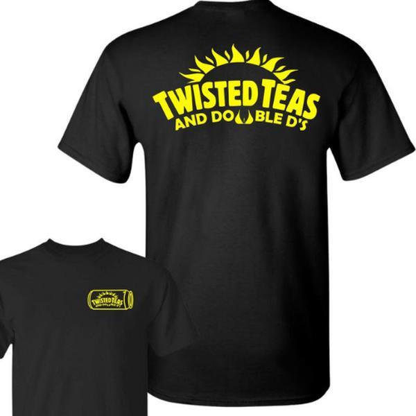 Twisted Teas and Double D’s T-Shirt – Full-Color Unisex Tee for Men & Women, Funny Drinking Shirt, Casual Cotton Party Wear