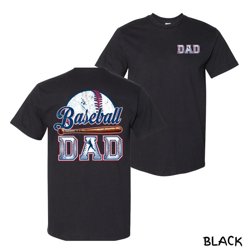 Baseball Dad T-Shirt – Vintage Ball & Bat Graphic, Streetwear For Proud Baseball Fathers & Everyday Fatherhood, Cotton Menswear For Game Days & Weekend Tournaments, Unisex Fit With Sporty Americana Vibe, Perfect Gift For Men And Women