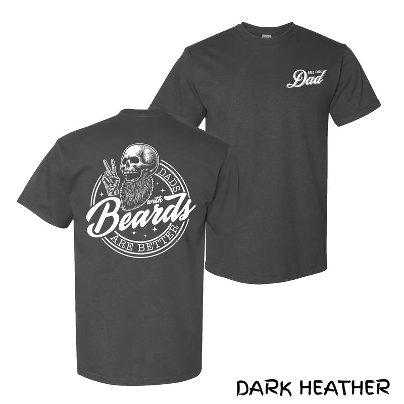 Dads With Beards Are Better T-Shirt – Skull & Beard Graphic Tee For Bearded Dads, Dark Streetwear Menswear With Attitude, Soft Cotton Fit, Perfect Gift For Men & Women