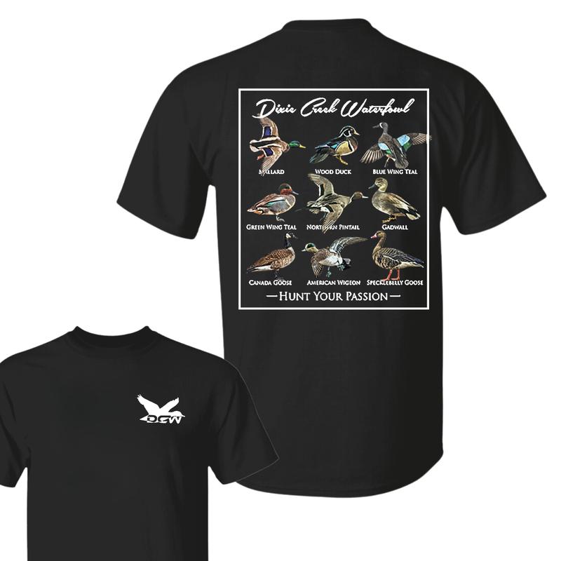 DCW DUCK CHART T-shirt-Summer Outfits-Regular Fit Short Sleeve Crew Neck T-Shirt-Casual Comfy Top for Summer- For Men – For Women