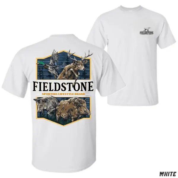 Fieldstone Sporting Graphic Tee – Unique Design for Hunters, Outdoor Lifestyle Enthusiasts, Menswear Tops, Featuring Deer