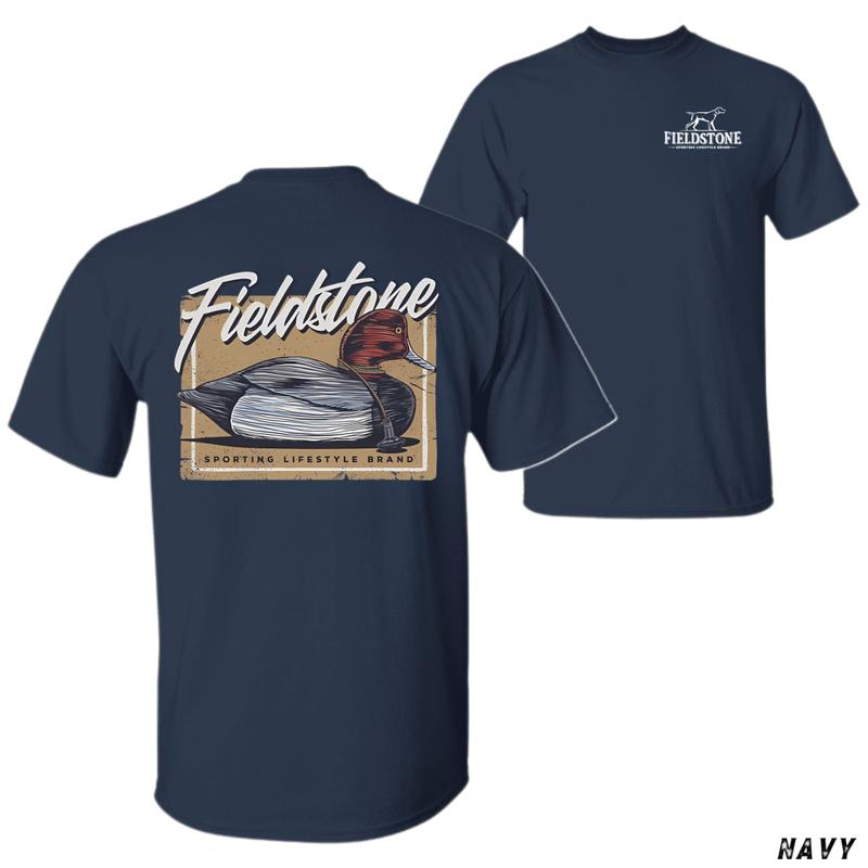 Fieldstone T-shirt – Vintage Duck Illustration, Hunting Outdoor Tees, Menswear Tops, Graphic Tees, Unisex Shirt