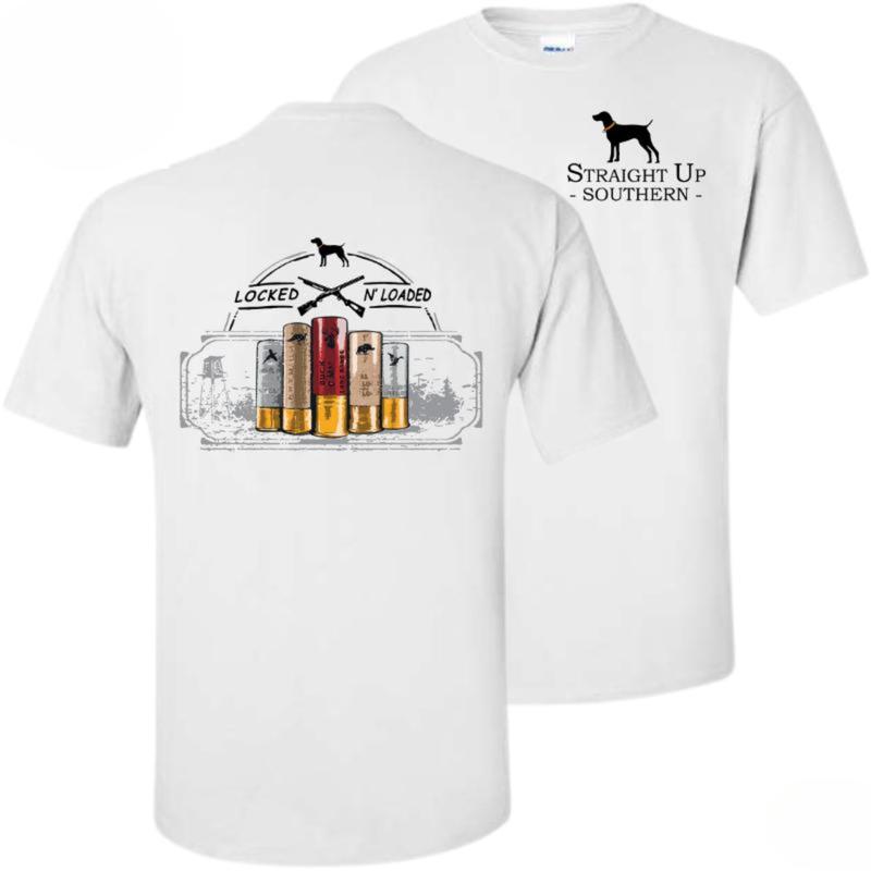 Locked & Loaded T-Shirt for Men – Straight Up Southern Short Sleeve Tee, Summer Casual Wear, Country Boy Clothes