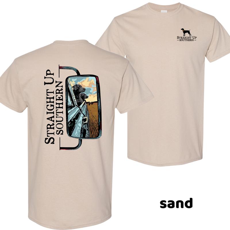 Mens Straight Up Southern Flat-coated Retriever Printed Casual Tshirt, Unisex Shirt, Vintage Shirt, Hot Trend, Menswear Tops, Men’s Cotton T-Shirt