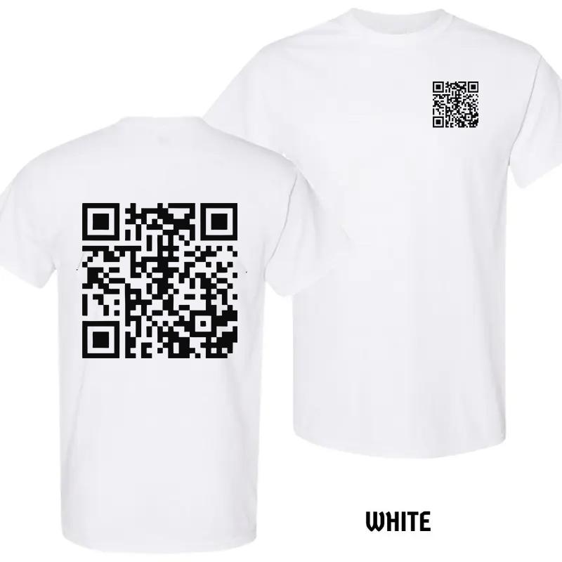 Rickroll QR Code Cotton Unisex T-Shirt – Lightweight & Sweat-Resistant Fabric Cotton, Funny T Shirts
