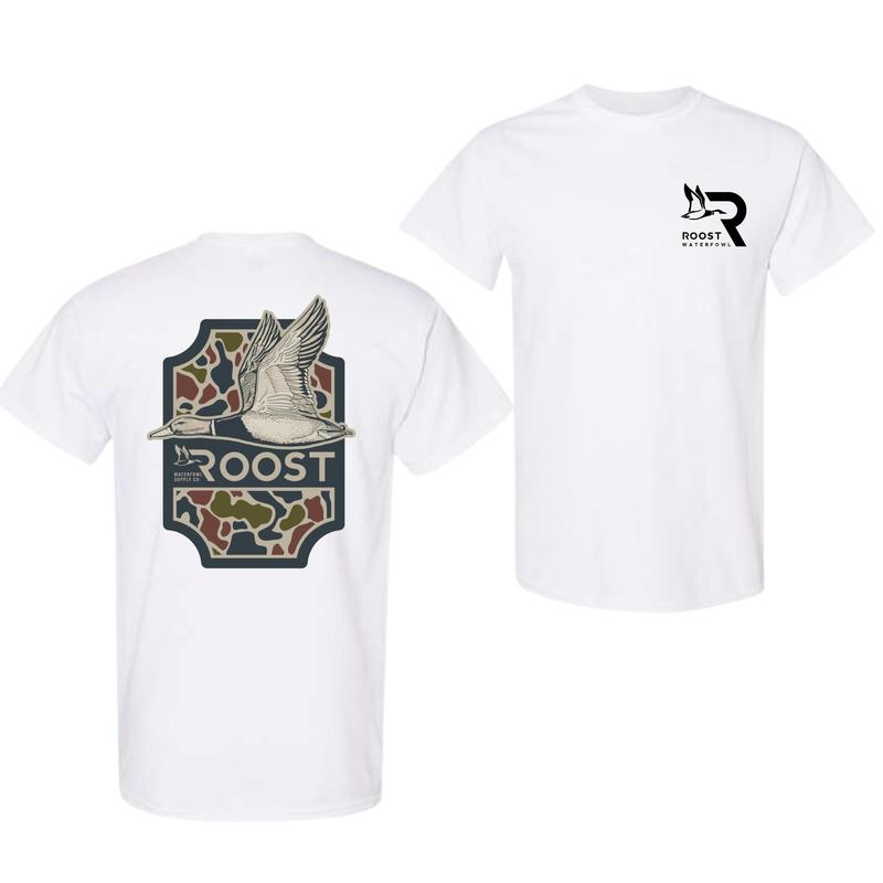 Roost Waterfowl Duck Hunting T-Shirt, Ideal for Waterfowl Hunters, Trendy Shirt