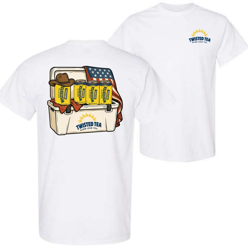Twisted Tea Hard Iced Tea 4th of July T-Shirt – Vintage American Flag Graphic Tee, Patriotic Summer Shirt for Men & Women, Classic Cotton Gift, Menswear Top