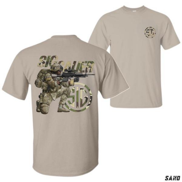 SIG SAUER Tactical Sniper T-Shirt – Camo Operator Graphic Tee for Men, Military Style Apparel, Shooting Gear Shirt for Outdoor & Training Use Tshirt Round Neck