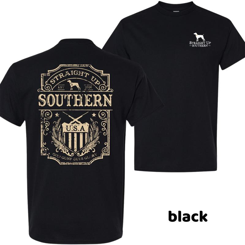 Straigh Up Southern Tshirt, U.S.A Graphic Tees For Men, Unisex Shirt, Vintage Shirts, Hot Trend, Menswear Tops, Men’s Cotton T-shirts