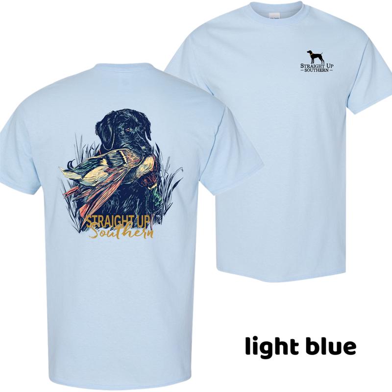 Straight Up Southern Hunting Dog Tshirt, Southern Style Shirt, Mens Graphic Tees, Vintage Shirts, Hot Trend, Menswear, Men’s Cotton Top