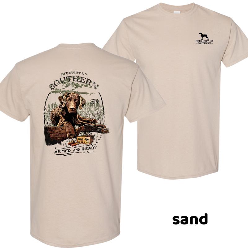 Straight Up Southern Rustic Dog Printed Casual T-shirt, Unisex Shirt, Vintage Shirts, Hot Trend, Men Gifts, Menswear Tops, Men’s Cotton T-Shirt