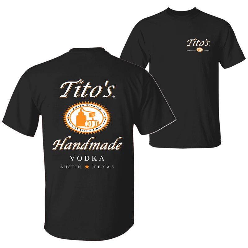 Tito’s Handmade Vodka T-Shirt, Unisex T-Shirt for Men and Women, Lightweight Short Sleeve T-Shirt Streetwear Trending Shirt For Men Menswear Top