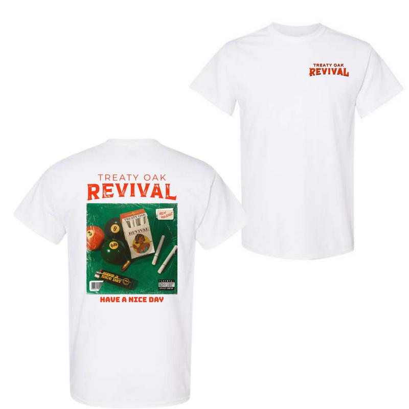 Treaty Oak Revival T-Shirt – Artistic Billiards-Inspired Graphic Tee, Country Rock Band Style, Bold Unisex men Fit, Menswear Tops