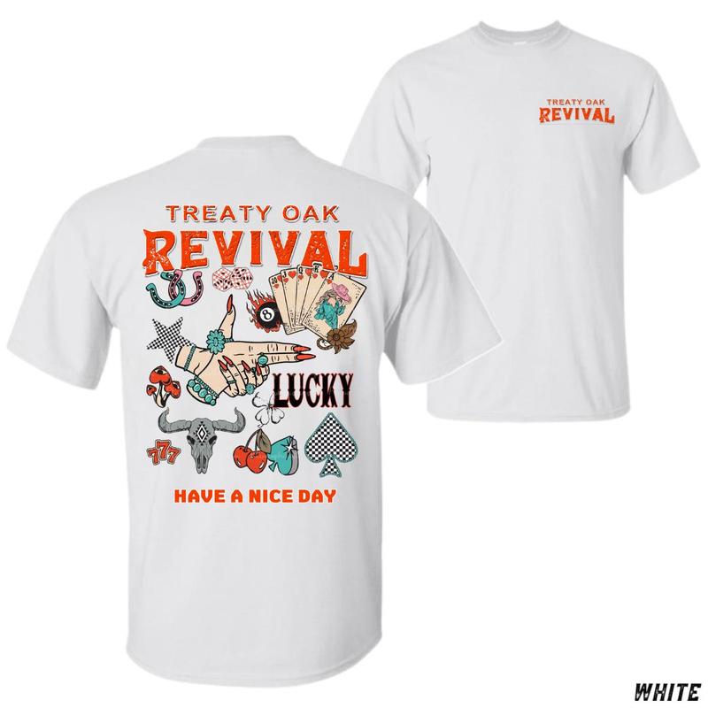 Treaty Oak Revival 2025 T-Shirt – Bold Country Rock Concert Tee, Rugged Music Tour Merch Shirt, Casual Streetwear, Daily Lifestyle Fashion