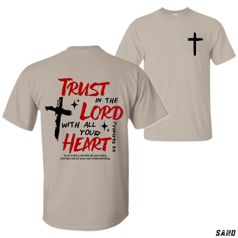 Trust in the Lord T-Shirt – Proverbs 35 Christian Unisex Tee for Daily Faith and Spiritual Strength Menswear Tops