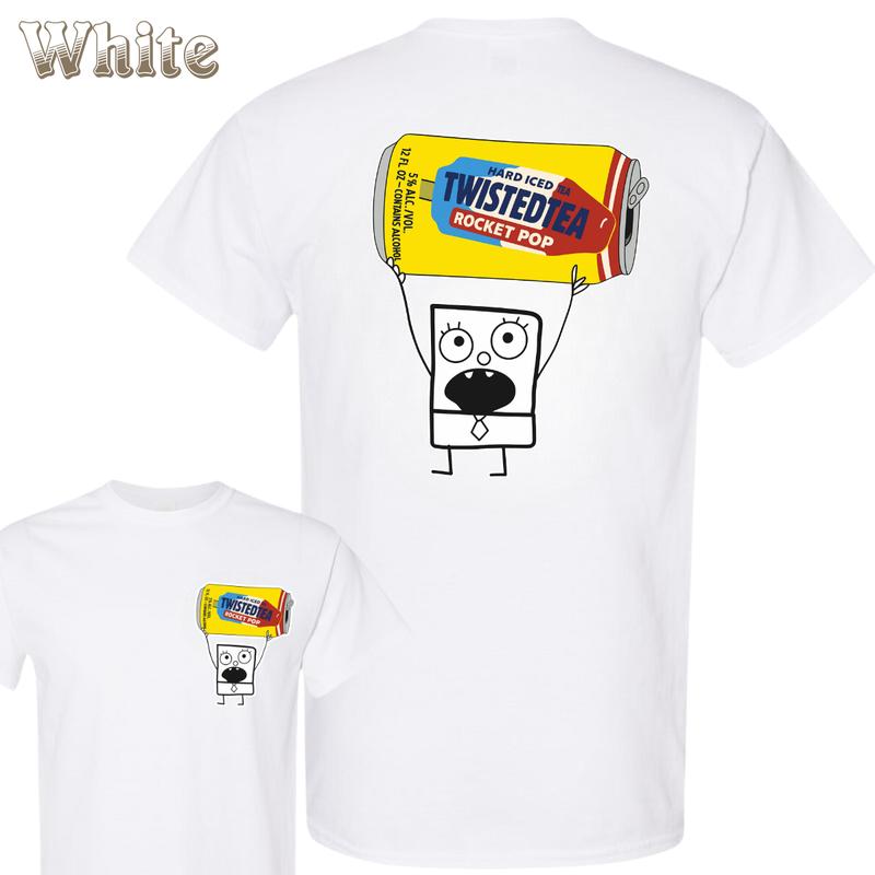 Twisted Tea Rocket Pop T-Shirt – Funny Character Holding Can Print, Bold Twisted Tea Design, Beer Lover Gift, Party Streetwear Style, Comfortable Everyday Tee, Fun Drinking Theme, Casual Outfit