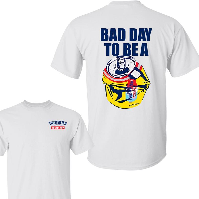 Twisted Tea ‘Bad Day to Be a T-Shirt’ Graphic Tee – Funny Beer Can Cotton Top for Men & Women, American Style Casual Gift Apparel 2025
