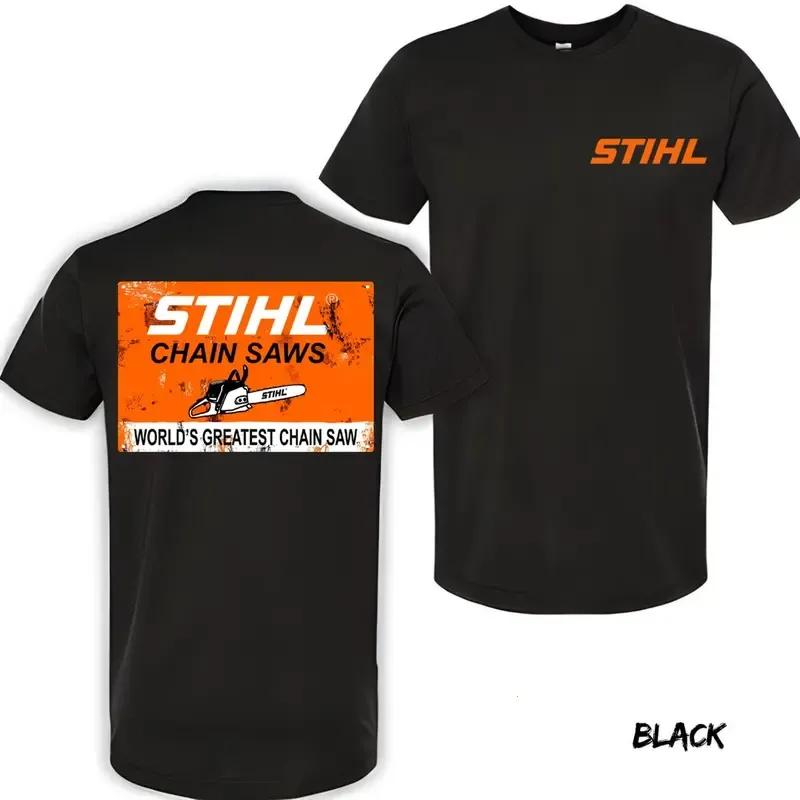 Vintage STIHL Chainsaw Tee for Logger Dads & Country Boys, Soft Cotton T-shirt for Workwear, Perfect for Chainsaw Crew with Tough Hands & Soft Hearts