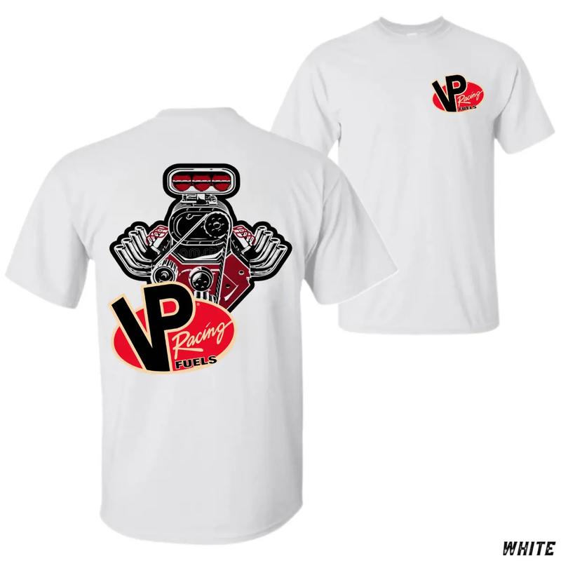 VP Racing Fuels Engine Graphic T-Shirt – High-Performance Muscle Car Tee for Gearheads, Drag Racing Fans, and Auto Enthusiasts