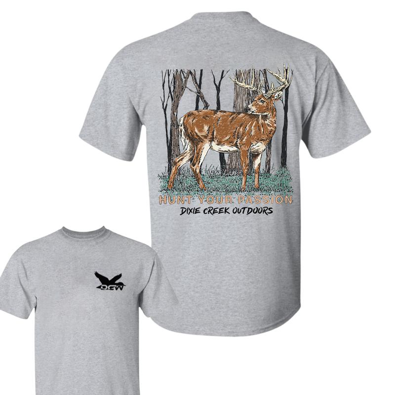 WHITETAIL MADNESS Tshirt-Summer Outfits-Regular Fit Short Sleeve Crew Neck T-Shirt-Casual Comfy Top for Summer- For Men – For Women