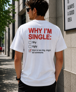 Why I'm Single Shirt, Funny Adult Humor T-Shirt/Sweatshirt/Hoodie, Sarcastic Dating Meme Graphic Tee, Viral Relationship Joke Shirt