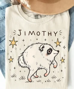 Jimothy Raccoon Shirt – Short King Jimothy Tee, Cute Trash Panda Comfort Colors T-Shirt, Viral Seattle Raccoon Meme, Funny Wildlife Gift