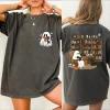 Comfort Colors Ghost Reading Shirt, Halloween Book Lover Tee, Spooky Library Ghost T-Shirt, Cute Ghost Book Club Shirt, Cozy Fall Graphic Tee, Halloween Bookish Gift