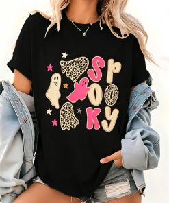 Spooky Ghost Shirt | Halloween Ghost Tee | Spooky Cheetah Tee | Ghost Shirt | Fall Reading Shirt | Cute Halloween Tee
