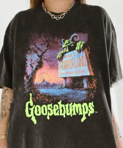 Goosebumps Shirt, Welcome To Land Shirt, Vintage Goosebumps Shirt, One Day At Land, Halloween Shirt, Movie Shirt Crewneck Cotton, Halloween Shirt, Funny Ghost Tee, Spooky Season, Summer Halloween Shirt, Fall Graphic Tee, Cute Halloween Shirt,